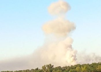 В Новой Каховки снова уничтожили склад боеприпасов