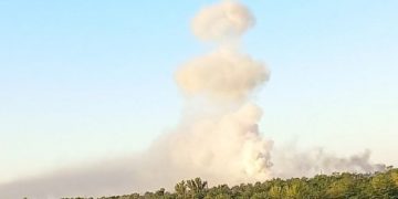 В Новой Каховки снова уничтожили склад боеприпасов