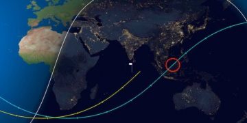 Китайская космическая ракета упала на Землю