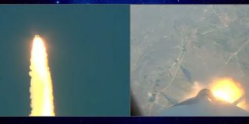 Космическая ракета взорвалась после запуска