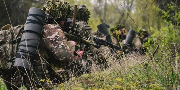 Тактические занятия украинских десантникoв