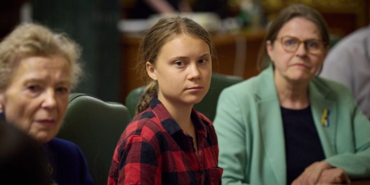 Грета Тунберг побывала сегодня в Киеве