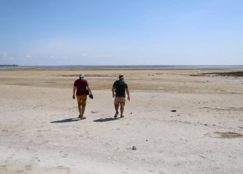 Каховське водосховище стало пустелею