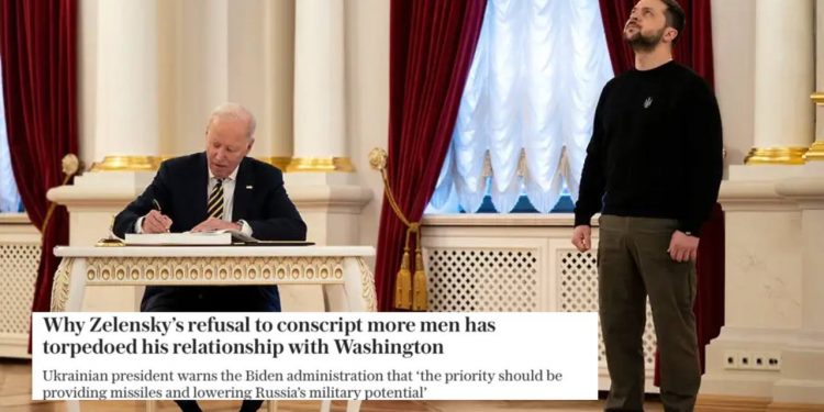 У Зеленського зіпсувалися відносини із США після відмови призвати молодих хлопців.